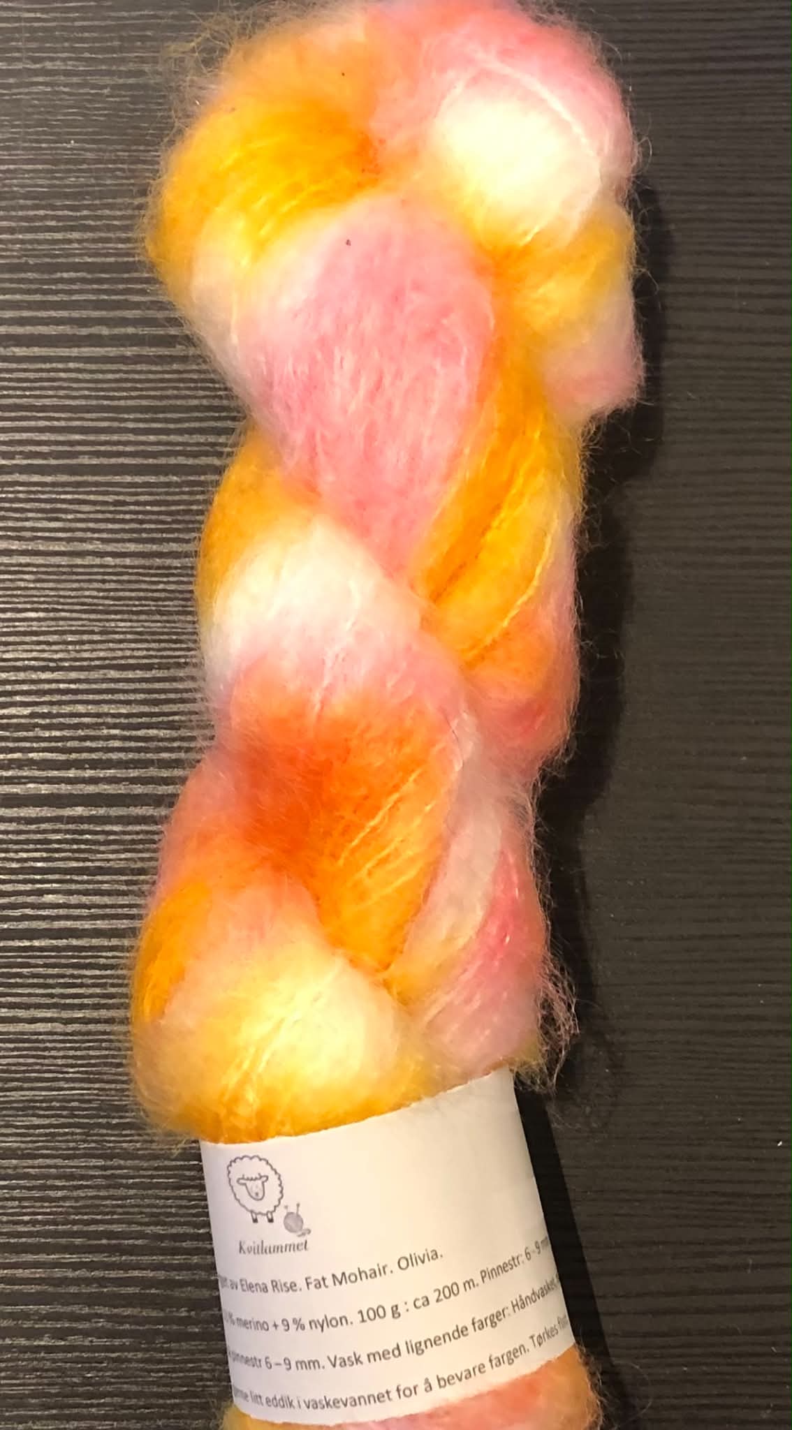 FAT MOHAIR - OLIVIA. TILBUD - ENKELTHESPE - INGEN BYTTERETT