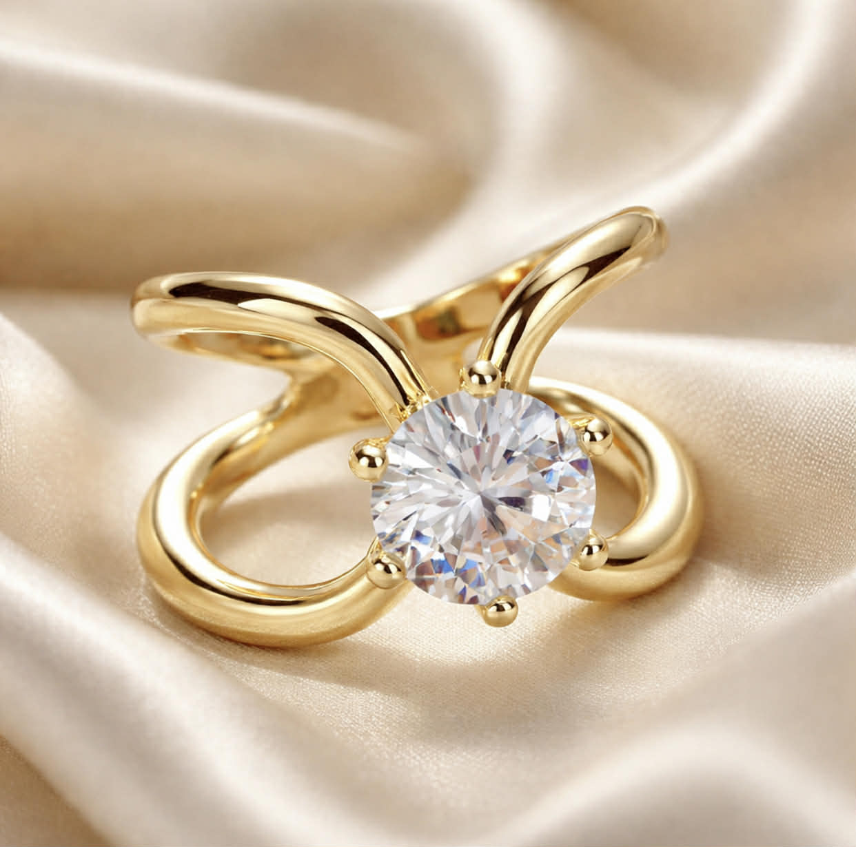 Skjerf-ring - med bling