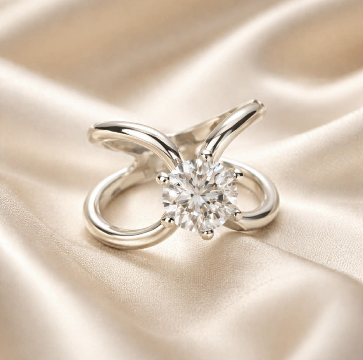 Skjerf-ring - med bling