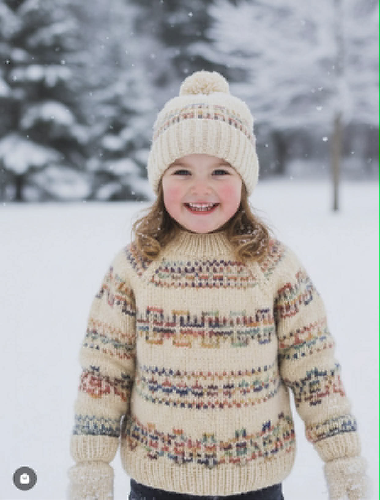 Håndfarget Fivel fra Rauma - Farge: Unicorn.