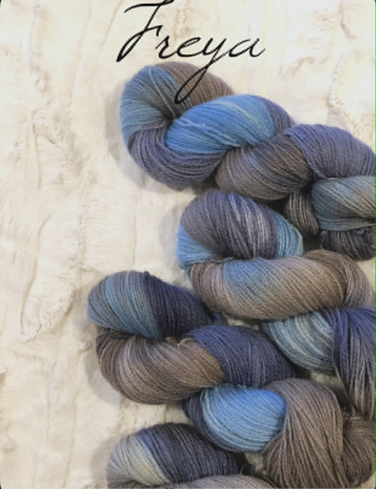 Kvitlammets Fjære sokkegarn fra Hillesvåg. Farge: Freya.