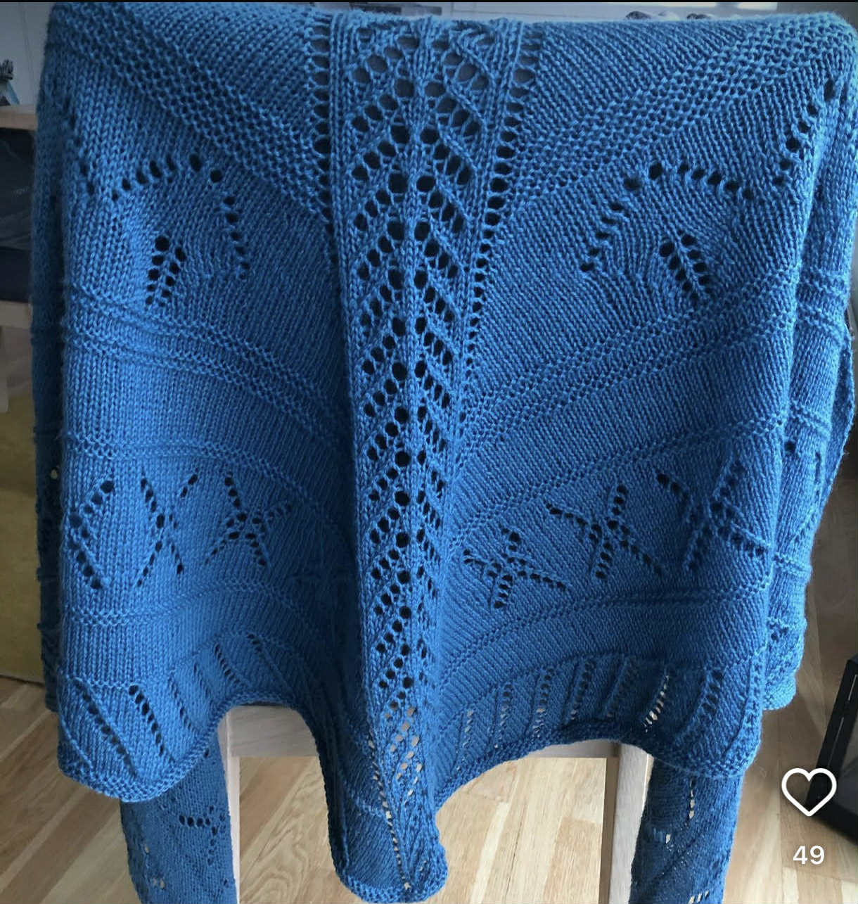 Gudrun sjalet - oppskrift.