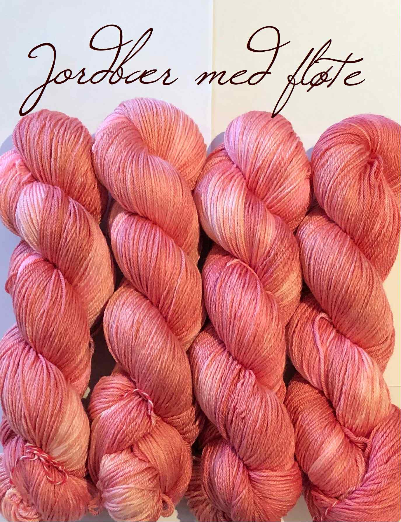 Eksklusivt Posh garn. Jordbær med fløte.