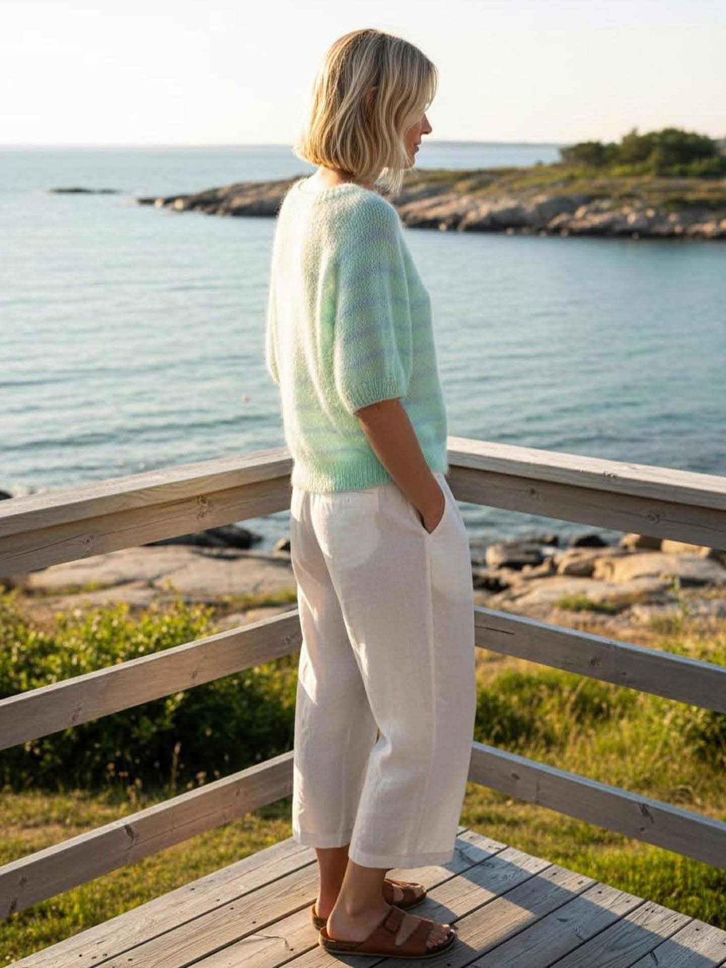 Silje Garnpakke – Mint & Blue Bubbles