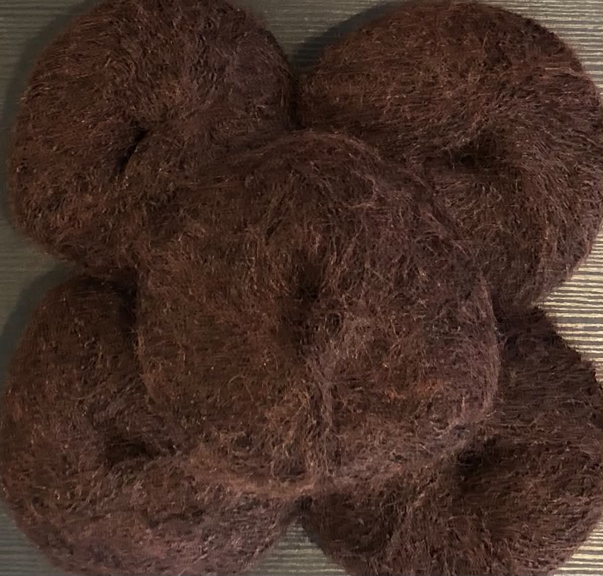 Tynn Alpakka Mohair - Mørk Sjokolade. TILBUD - INGEN BYTTERETT.