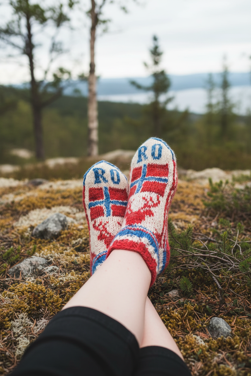 Norge sokken Ro – Strikkeoppskrift
