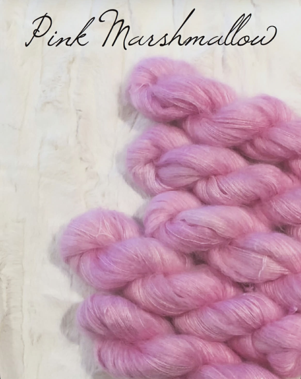 Pink Marshmallow - Kid Silk Glam m/ shimmer og små paljetter.