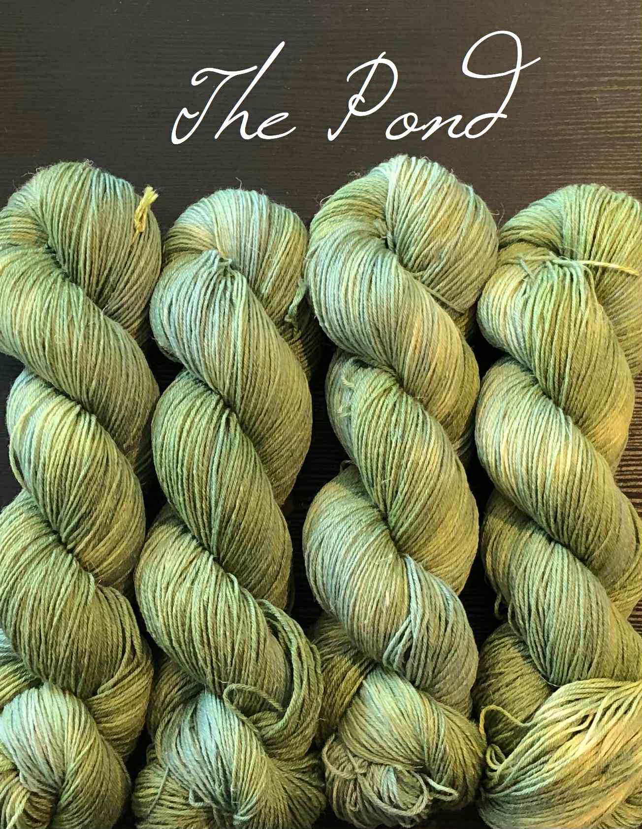 Merlin - 80 % merino + 20 % Lin. Farge: The Pond.