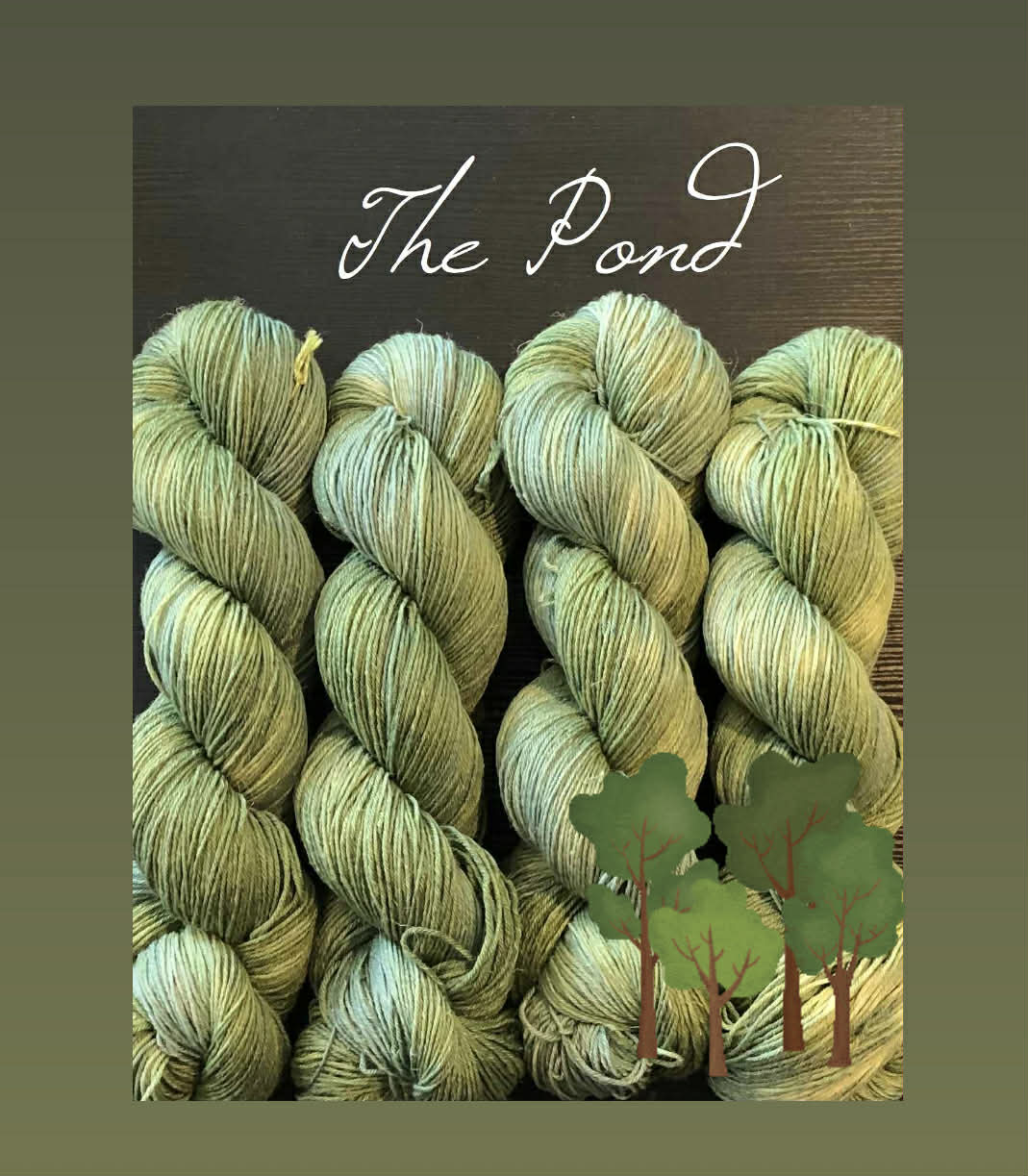 Merlin - 80 % merino + 20 % Lin. Farge: The Pond.