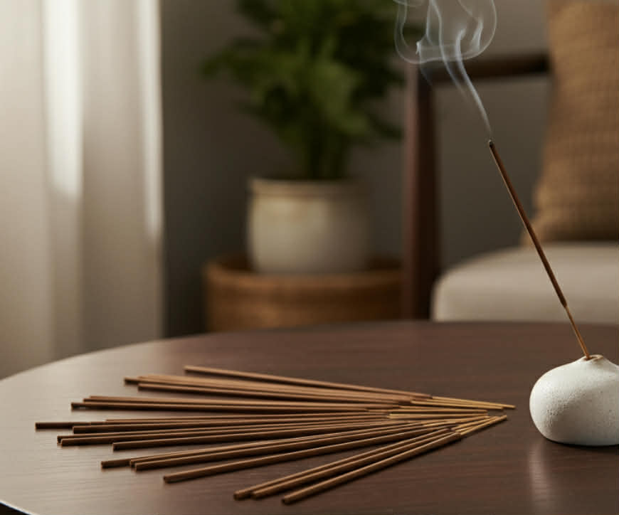 Røkelses-pinner i div dufter - 12 store + 3 små.