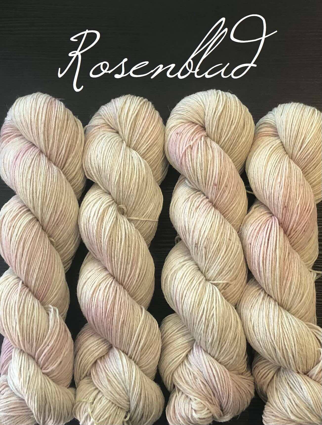 Merlin - 80 % merino + 20 % Lin. Farge: Rosenblad.