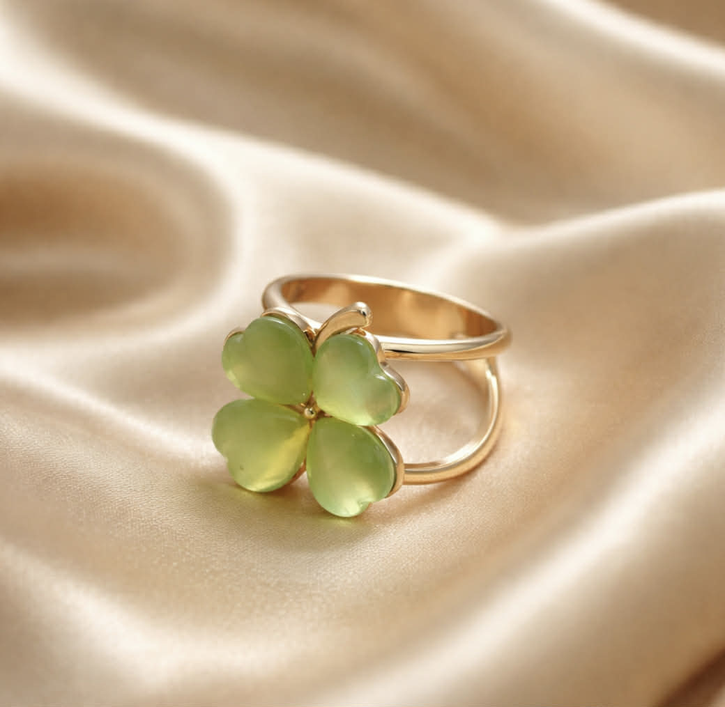 Skjerf-ring - Dus grønn