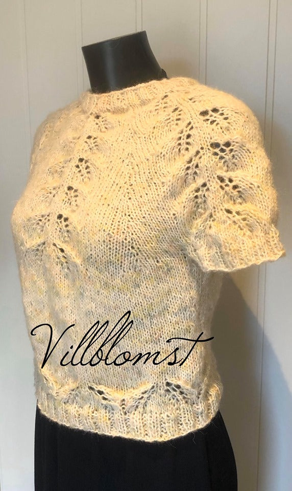 Villblomst - Strikkeoppskrift.