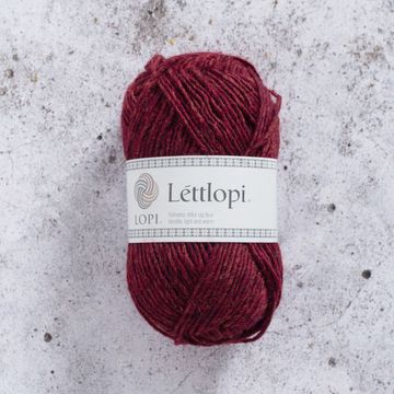 Lettlopi - Garnet red heather. 1409.