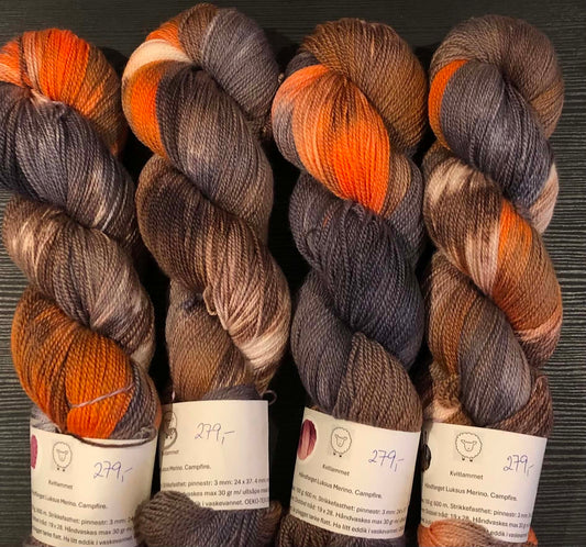 Kvitlammets Luksus merino. Campfire. TILBUD - UTGÅENDE - INGEN BYTTERETT