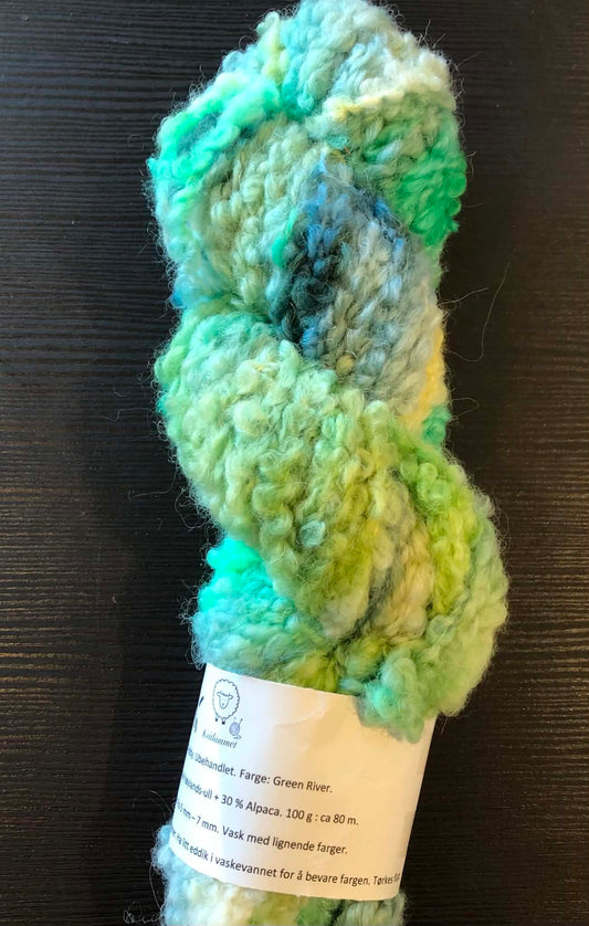 TEDDY GARN - Green River. TILBUD - INGEN BYTTERETT - ENKELTHESPE