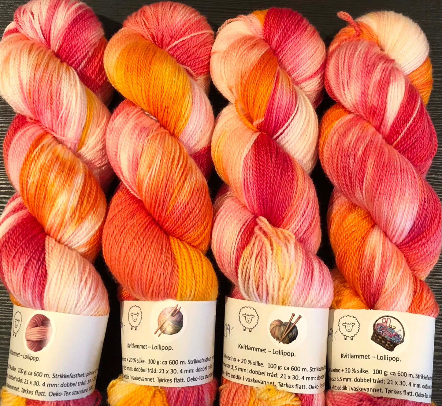 Kvitlammets Luksus merino. Lollipop. TILBUD - UTGÅENDE - INGEN BYTTERETT