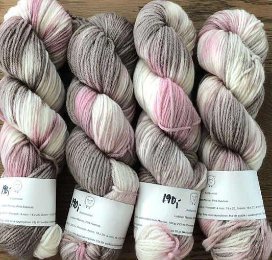 Lubben Merino. Farge: Pink Avenue.  TILBUD. UTGÅENDE FARGE. INGEN BYTTERETT.