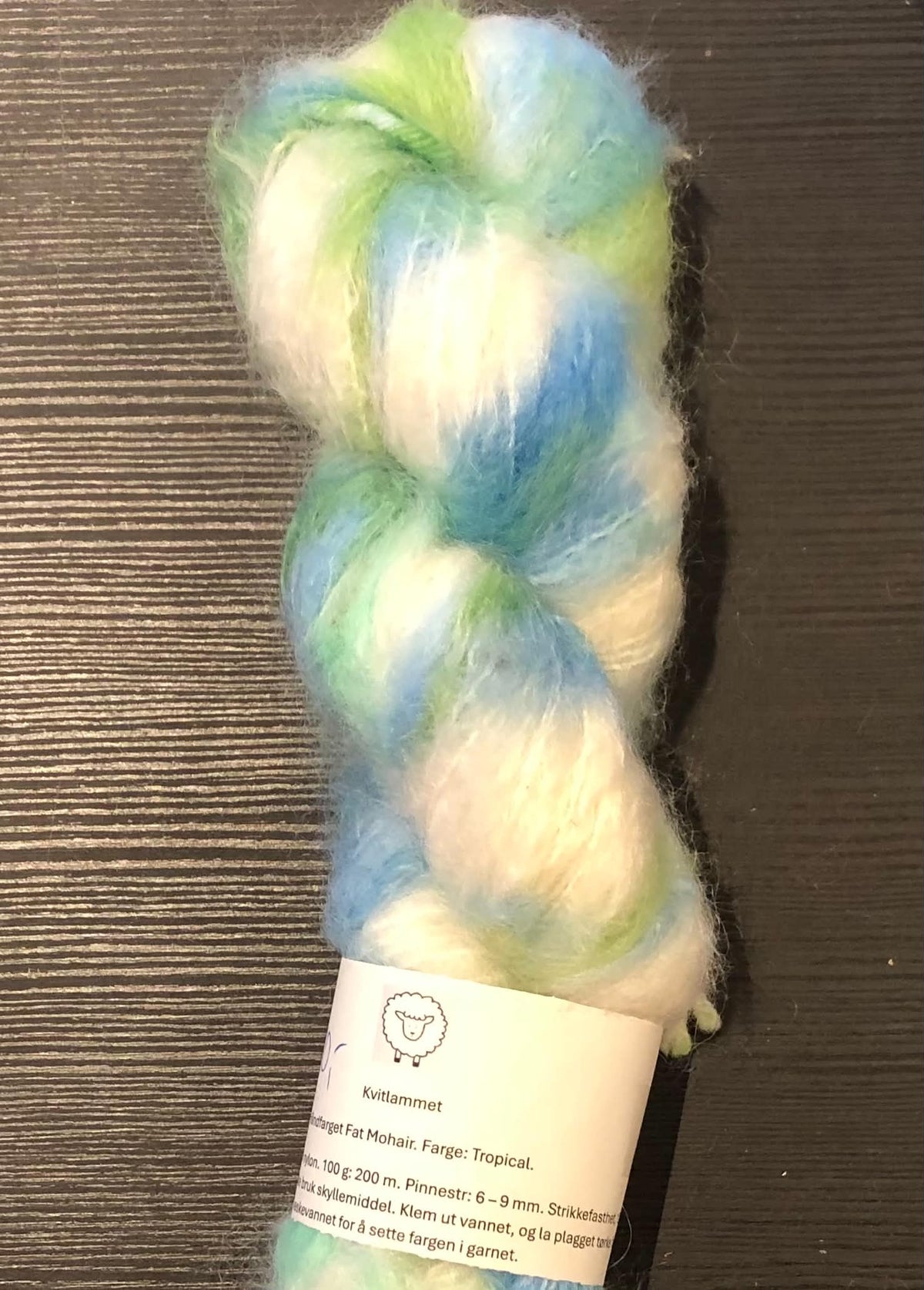 FAT MOHAIR - TROPICAL. TILBUD - ENKELTHESPE - INGEN BYTTERETT