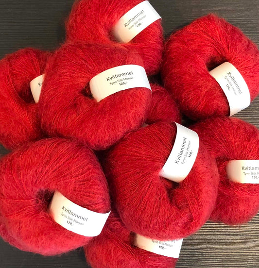 Kvitlammets Tynn Mohair Silk - Amors Piler