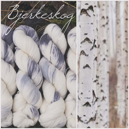 Kvitlammets Luksus merino. Bjerkeskog.