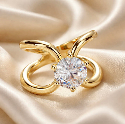 Skjerf-ring  - med bling