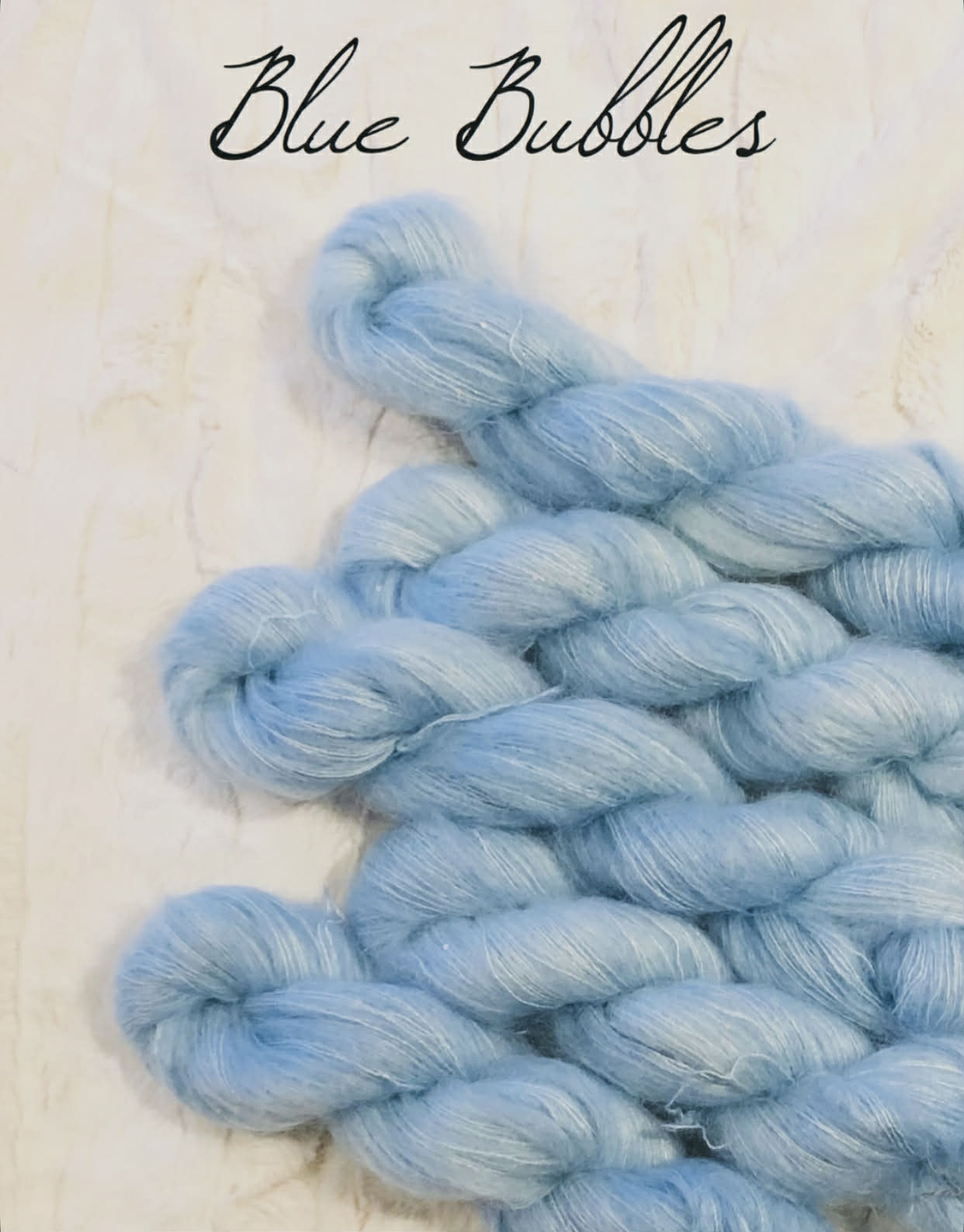 Blue Bubbles- Kid Silk Glam m/ shimmer og små paljetter.