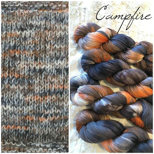 Kvitlammets Luksus merino. Campfire.