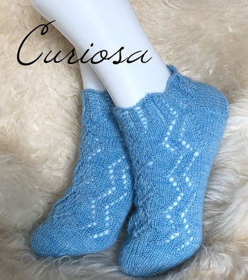 Garnpakke - 5-pakning sokkegarn m/oppskrift. ( nr 4 ) NEONFARGER.