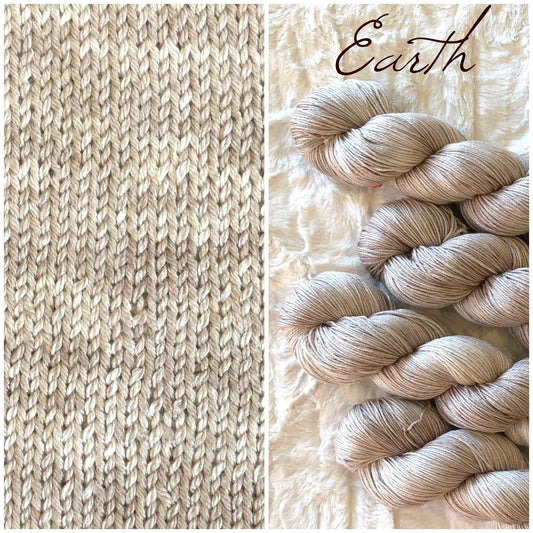 Eksklusivt Posh garn. Earth. - Melert. 100 g: ca 400 m.
