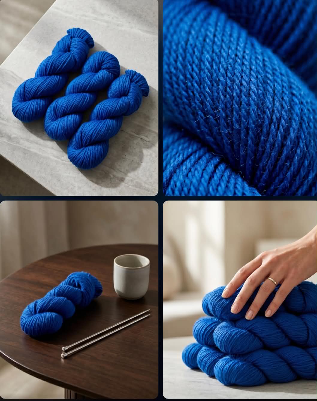Extreme Blue.  2-tråds 100 % ullgarn - ubehandlet. FAST LAVPRIS. Vi har fylt opp på lageret !!!