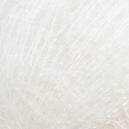 Kvitlammets Tynn Mohair Silk - Naturhvit