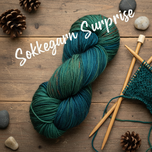 Sokkegarn Surprise – håndfarget sokkegarn fra Rauma
