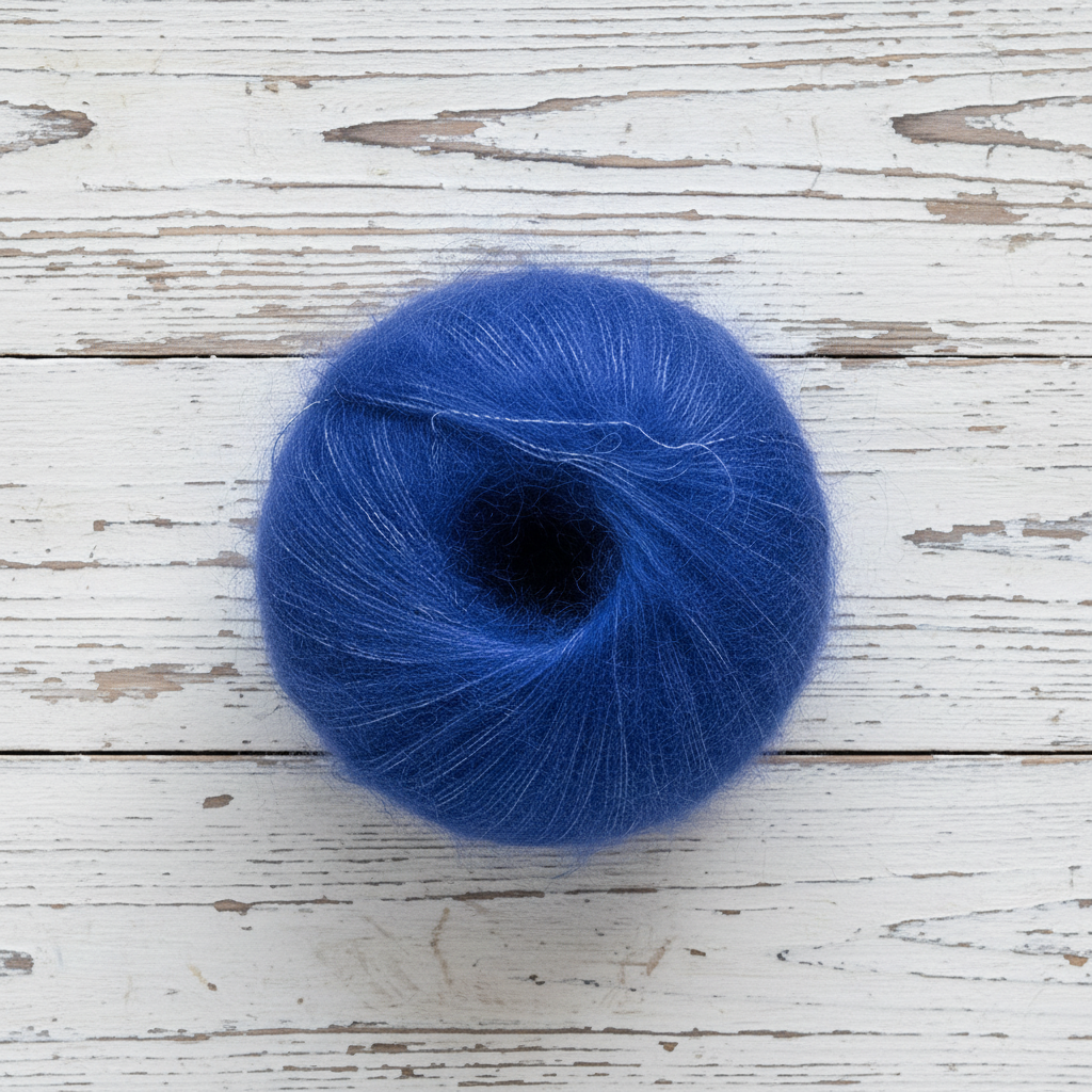 Kvitlammets Tynn Mohair Silk - Kongebå