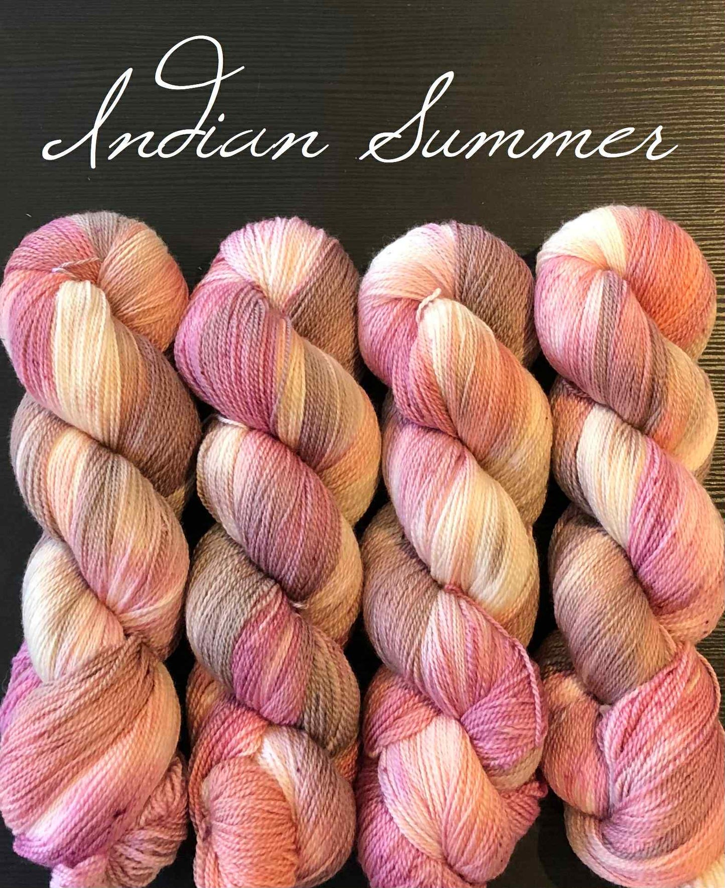 Kvitlammets Luksus merino. Indian Summer. 100 g: 600 m.