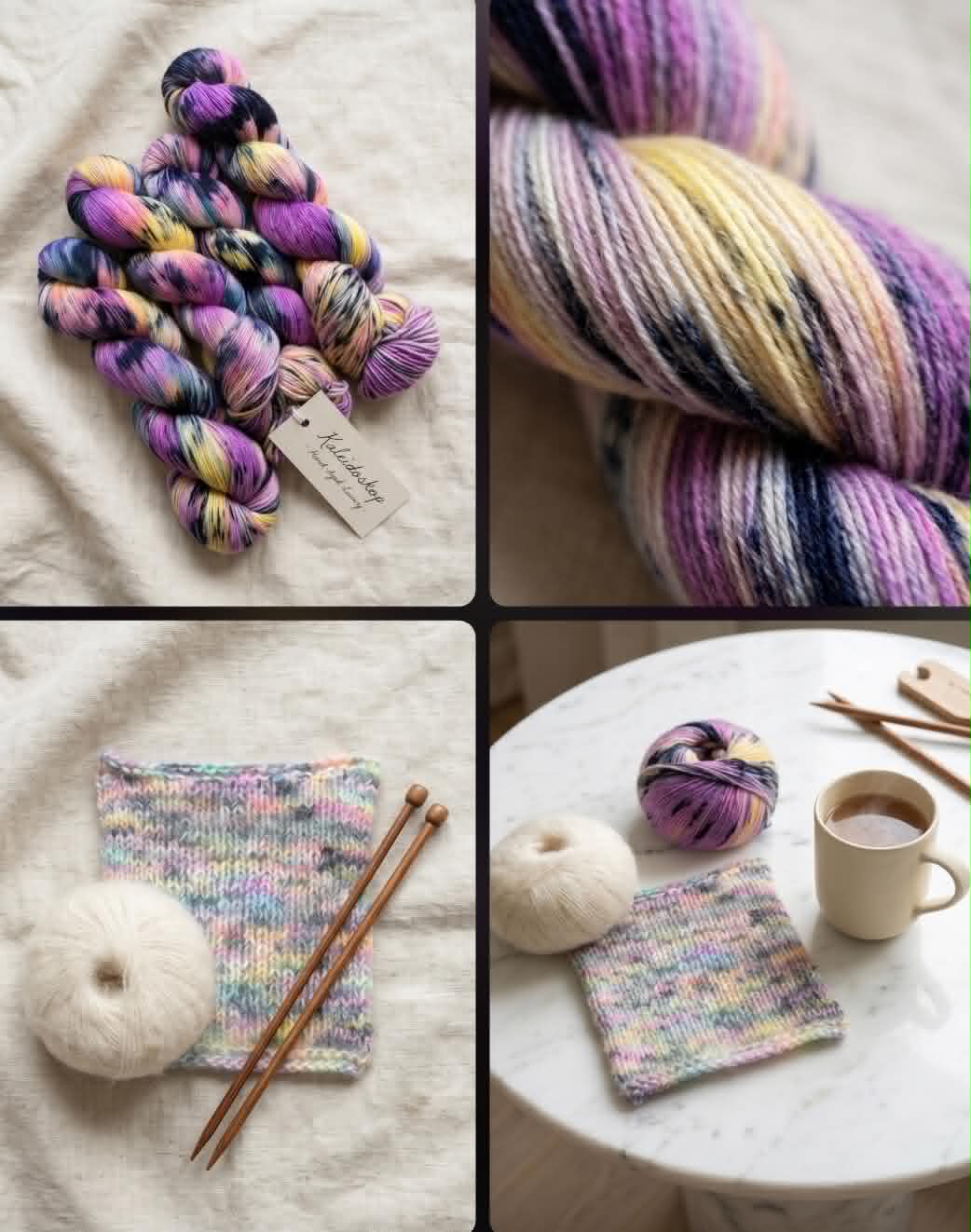 Kvitlammets Luksus merino. Kaleidoskop.