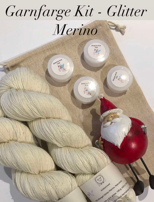 Garnfarge Kit m/ Glitter Merino.