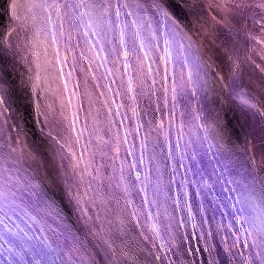 Lavendel - Kid Silk Glam m/ shimmer og små paljetter.