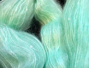 Lumiere Top - Garnpakke m/ Kid Silk Glam med små paljetter – Flere fargevalg