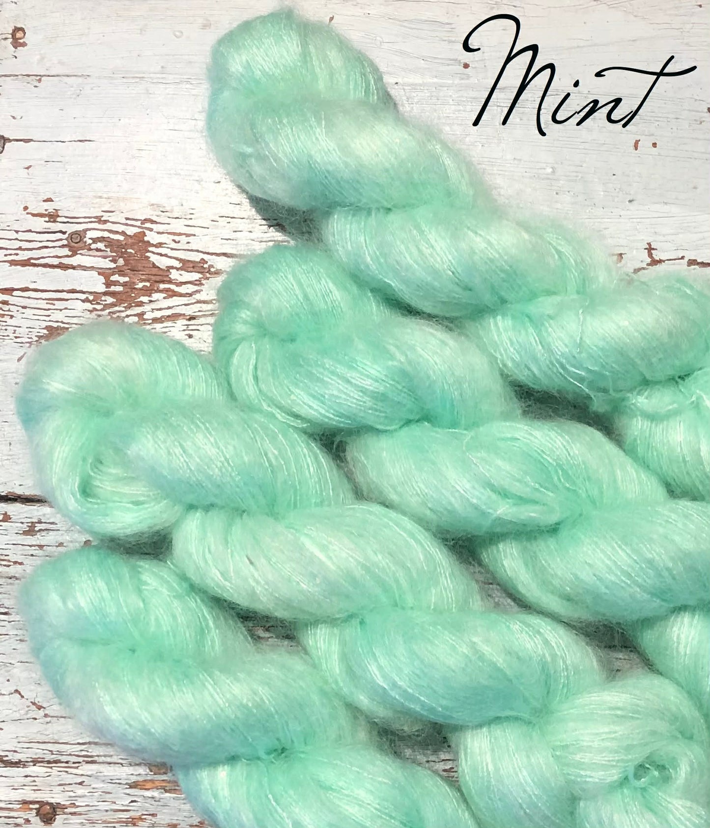 Mint - Kid Silk Glam m/ shimmer og små paljetter.