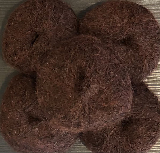 Tynn Alpakka Mohair - Mørk Sjokolade. TILBUD - INGEN BYTTERETT.
