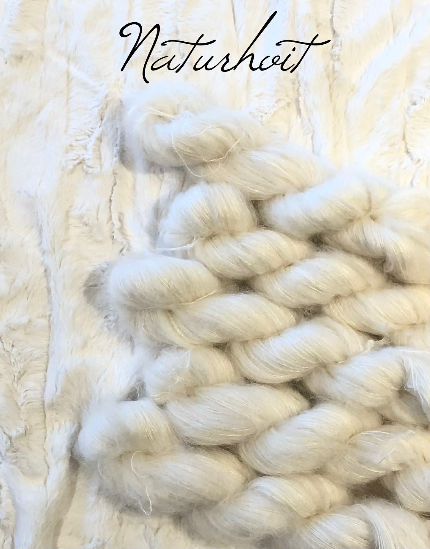 Naturhvit - Kid Silk Glam m/ shimmer og små paljetter.