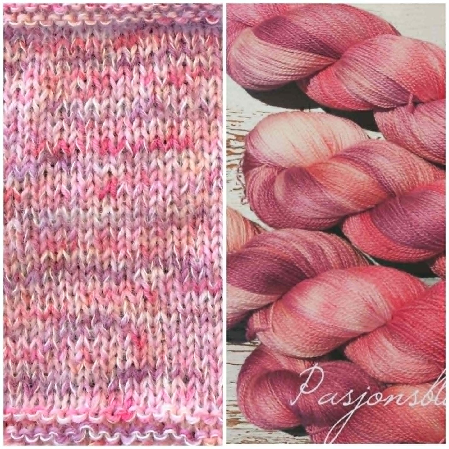 Kvitlammets Luksus merino. Pasjonsblomst.