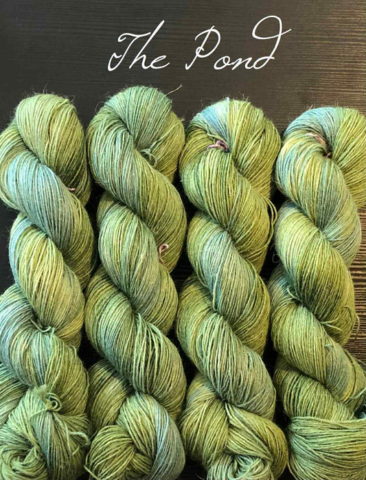Alplin - Farge: The Pond. 80 % Alpakka + 20 % Lin.