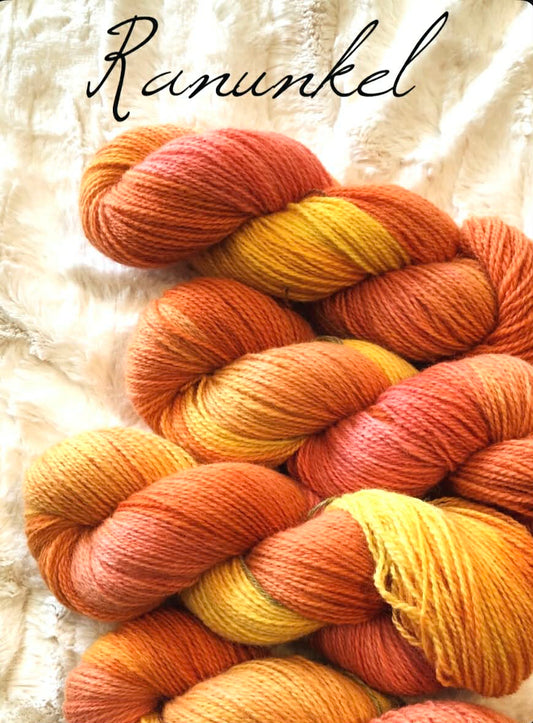 Håndfarget Ask fra Hillesvåg - Ranunkel.