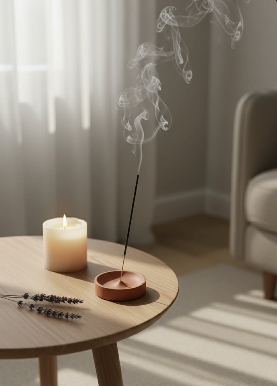 Røkelseholder i tre.