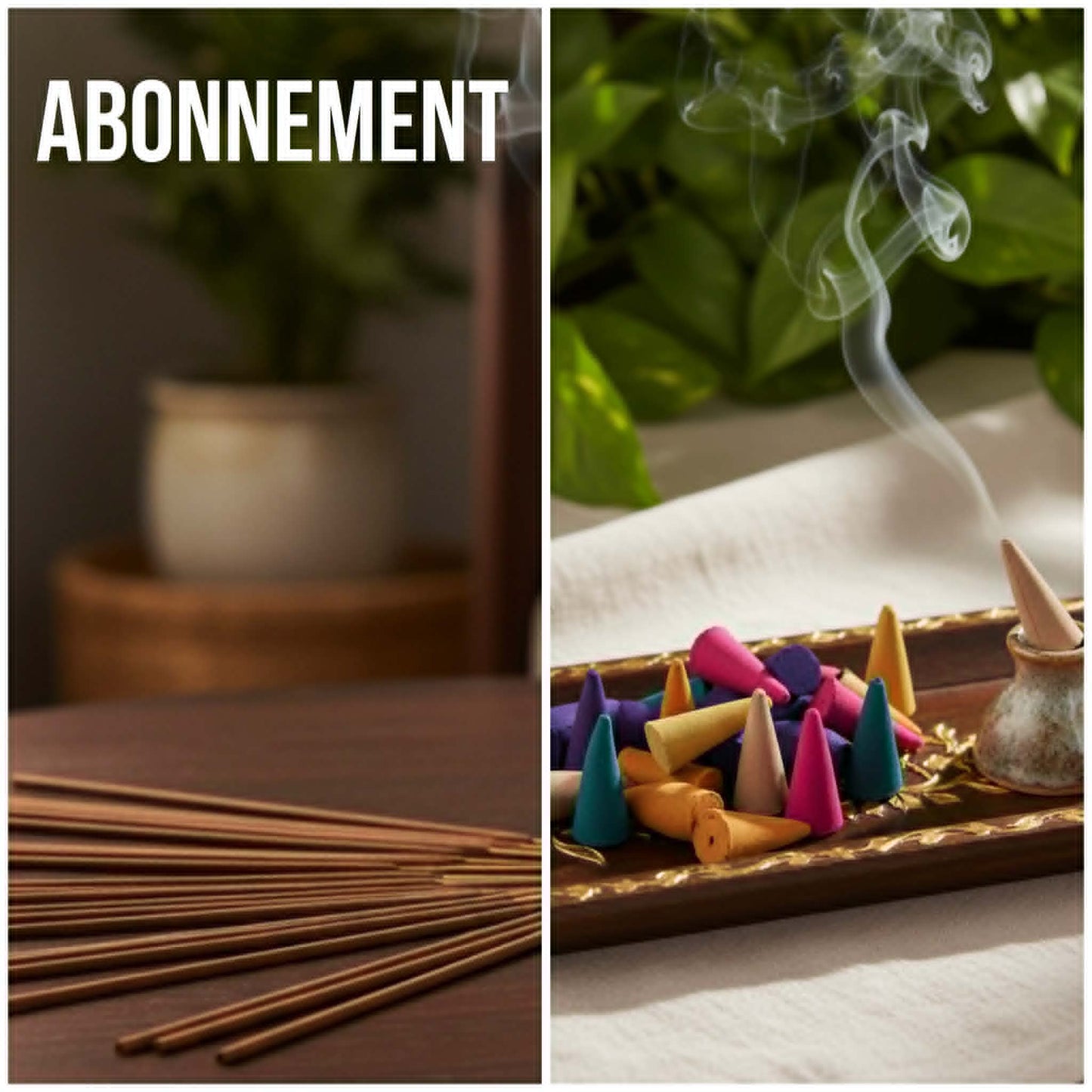 Abonnement - Røkelsespinner og Kjegler.