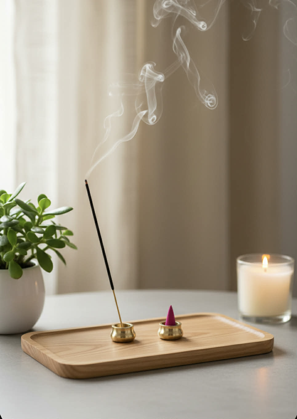 Røkelseholder i kobber. ( pr stk )