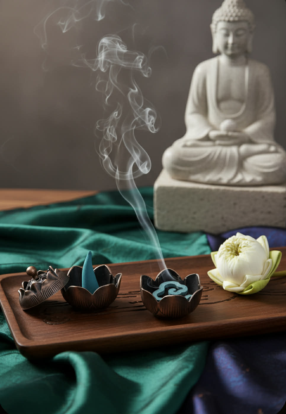 Røkelseholder i rødt Kobber. ( Pr stk. )