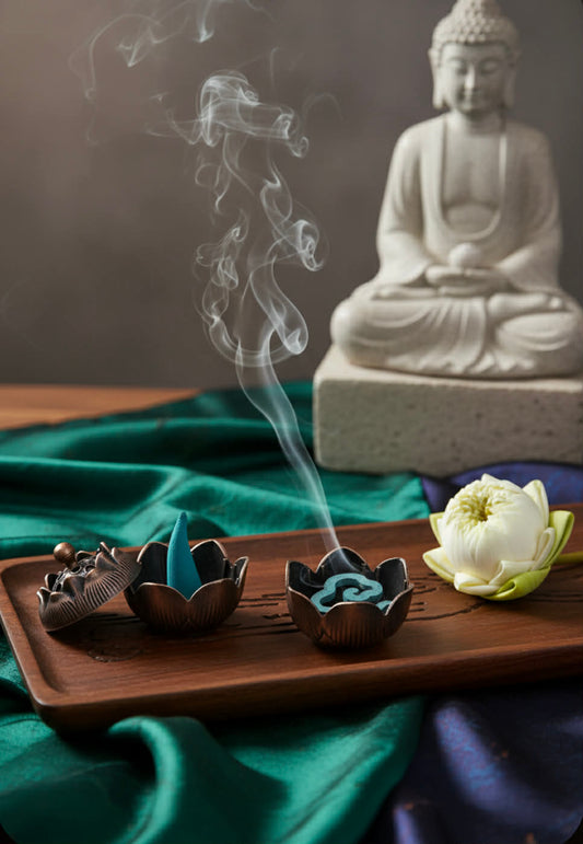 Røkelseholder i rødt Kobber. ( Pr stk. )